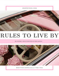 RULES TO LIVE BY